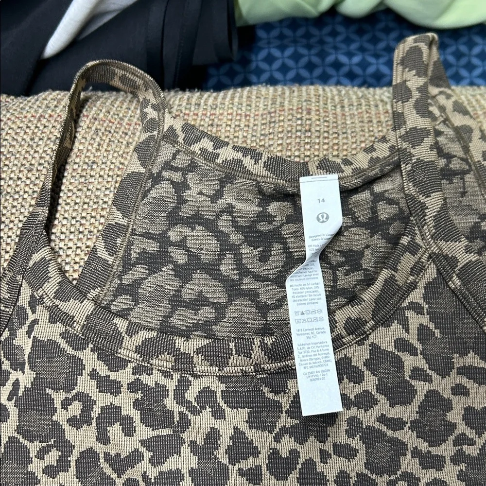 lululemon athletica Brown Leopard Print Tank Top - Picture 4 of 7